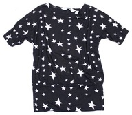 LINDEX bluzka GWIAZDKI krótki rękaw OVER SIZE 128