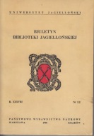 Biuletyn Biblioteki Jagiellońskiej 38, 1988 1/2 ; jak nowa