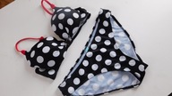 Strój kąpielowy42/14/XL bikini dwuczęściowy grochy