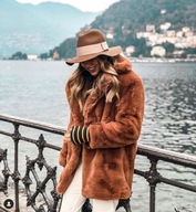 Futrzana Płaszcz Teddy Bear - MANGO Lux M