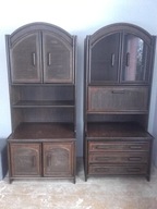 Witryna Regał Ratan/ Ratanowa - 2szt - Duża