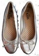 M&S SREBRNE BUTY BALERINY 1UK J NOWE 33