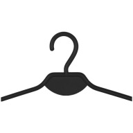 Wieszak wiszący Fabryka Wieszaków Polwo czarny