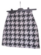 H&M BIAŁO CZARNA WIOSENNA SPÓDNICA 36