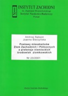 POSTAWY MIESZKAŃCÓW ZIEM ZACHODNICH i PÓŁNOCNYCH A. SAKSON, J. STERZYŃSKA