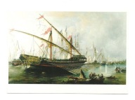 Pocztówka - F. Perrot, Bitwa morska pod Grenham, 1720