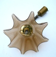 Lampa wisząca szklany unikatowy klosz, z żarówką