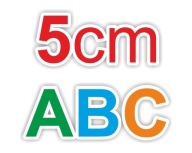 5 cm CYFRY LITERY SAMOPRZYLEPNE NAPISY NAKLEJKI