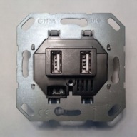 Gniazdo podtynkowe 2xUSB GIRA SYSTEM 55 BEZ RAMKI