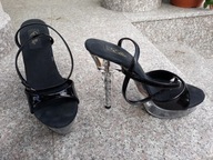 ELLIE nr 39-40 wysokie sandałki skóra nowe