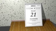 Kartka z kalendarza zwykła każda data