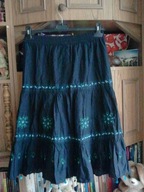 DAMSKA SPÓDNICA CZARNA Z CEKINAMIROZ M/L