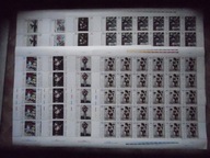 ARKUSZE 3089-3096 **KWIATY W MALARSTWIE POLSKIM