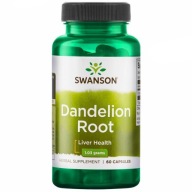 Swanson Mniszek Lekarski (Dandelion Root) 515 mg 60 kapsułek