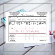 planer treningowy FIT do wydruku PDF mandala