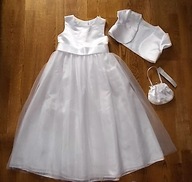 CUDNA SUKIENKA DO KOMUNII Z BOLERKIEM ROZM. 9 lat