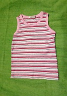 Różowa, pasiasta koszulka brytyjskiej marki George