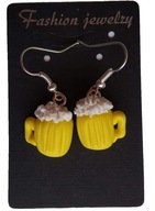 KOLCZYKI Z MODELINY PIWO BROWAR KUFEL NA PREZENT