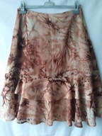 Spódnica tay day w odcieniach brązu z falbaną-40