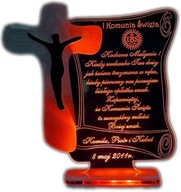 I KOMUNIA ŚWIĘTA PAMIĄTKA GRAWEROWANA GRAWER-HIT