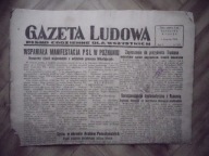 GAZETA LUDOWA 5.11.46,ZJAZD PSL ,MIKOŁAJCZYK