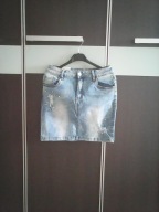 Spódnica jeansowa cyrkonie perły 36 S 28 S/M 36/38