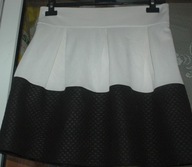 +ciekawa spódnica bialo-czarna r 38/40
