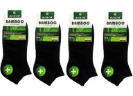 Stopki/skarpetki BAMBUSOWE AURA.VIA 5szt czarne 35-38 premium oddychające