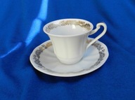 PIĘKNA FILIŻANKA Biała złocona ciekawe ucho