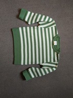 Sweterek dziecięcy zielony w paski f.ALPER