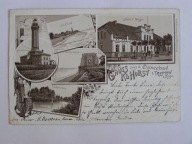 Niechorze Horst latarnia ruiny hotel Buege 1897