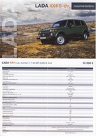 Łada 4x4 5 d prospekt 2017 Słowacja Niva