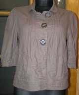 MARYNARKA ŻAKIET LEN z BAWEŁNĄ F&F rozm.38