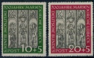 Niemcy 1951 Znaczki 139-0 ** freski katedra Lubeka sztuka