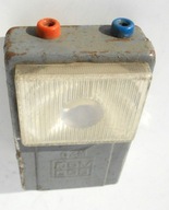 Latarka Domgos specjalna, z zewnętrznym wyjściem, design PRL