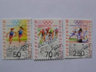 Liechtenstein - Olimpiada Barcelona 1992 - Mi.1035-37 kasowane