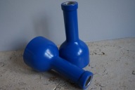 FERM LIVING ŚWIECZNIK DENMARK BoConcept NOWY drewno WOOD kobalt