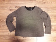 Sweterek szary 44 POPPY LUX wzór-3D kratka okazja!