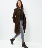 NEW LOOK BOYFRIED OVERSIZED COAT WOOL KHAKI 46/18