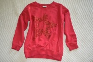 Next - świąteczna bluza z sercem, cekiny, 8l, 128