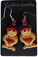 KOLCZYKI Z MODELINY GOLAS SERCE ŚMIESZNE RZECZY