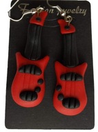 KOLCZYKI Z MODELINY GITARA ELEKTRYCZNA INSTRUMENT