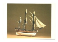 Pocztówka - Model statku holenderskiej Kompanii Wschodnioindyjskiej