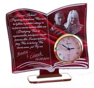 STATUETKA ŚLUB PODZIĘKOWANIA DLA RODZICÓW ZEGAR