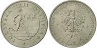 20 zł złotych1980 IGRZYSKA XXII OLIMPIADY st. 1
