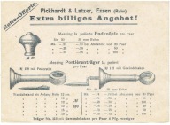 Stara reklama uchwytów do firan - Niemcy - 1913 r