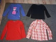 Bluzeczki dla dziewczynki rozm 110 oraz koszula