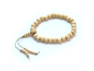 MALA buddyjska bransoleta Karma Kagyu Tybet biała