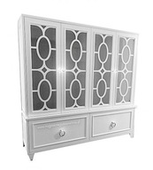 PIĘKNY DUŻY BIAŁY SZYKOWNY I ELEGANCKI KREDENS