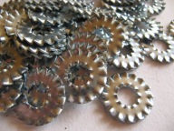 Podkładka M8 sprężysta wachlarzowa ząbkowana zewnętrzna i wewnętrzna TANIO